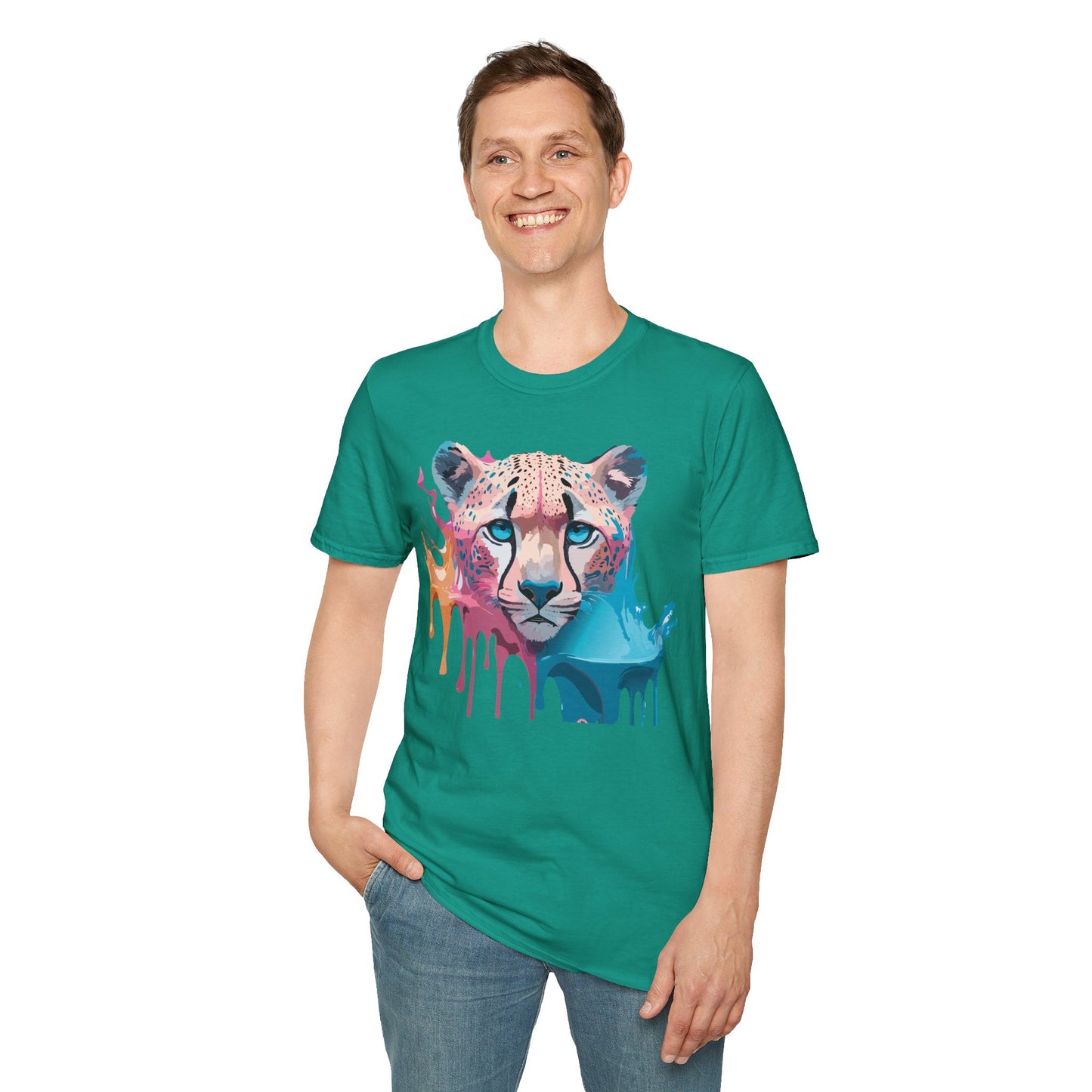 Cheetah Shirt, Shirt with Cheetah, Cheetah Tee, Shirt with Animals