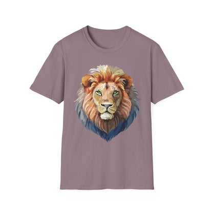 Lion Shirt Unisex Animal Tee Gildan Softstyle 64000 Cotton Comfort