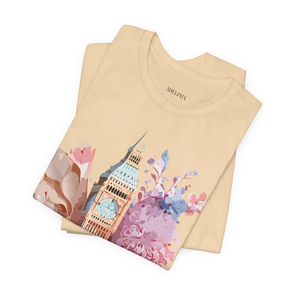 Natural Cotton Tee Shirt - Beautiful Places Collection - London Printify