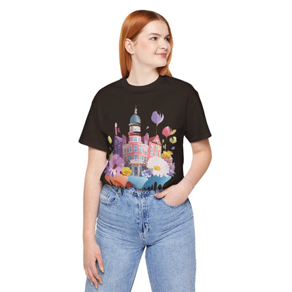 Natural Cotton Tee Shirt - Beautiful Places Collection - Amsterdam Printify