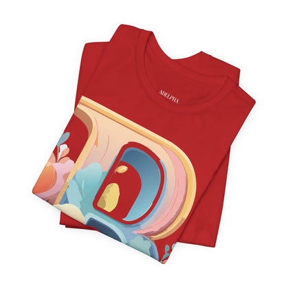 Natural Cotton Tee Shirt - Letters Collection - B Printify