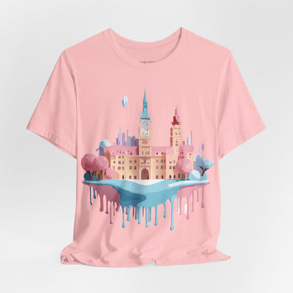 Natural Cotton Tee Shirt - Beautiful Places Collection - Prague Printify