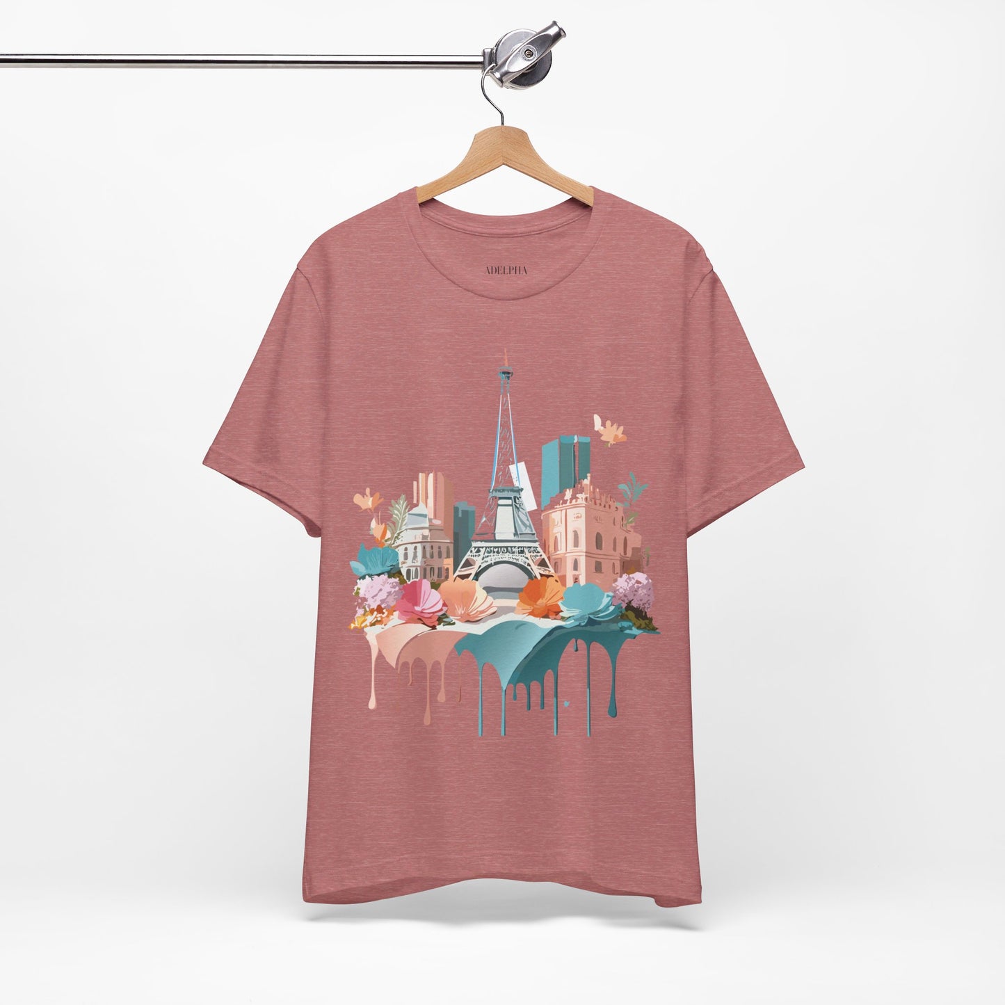 Natural Cotton Tee Shirt - Beautiful Places Collection - Paris