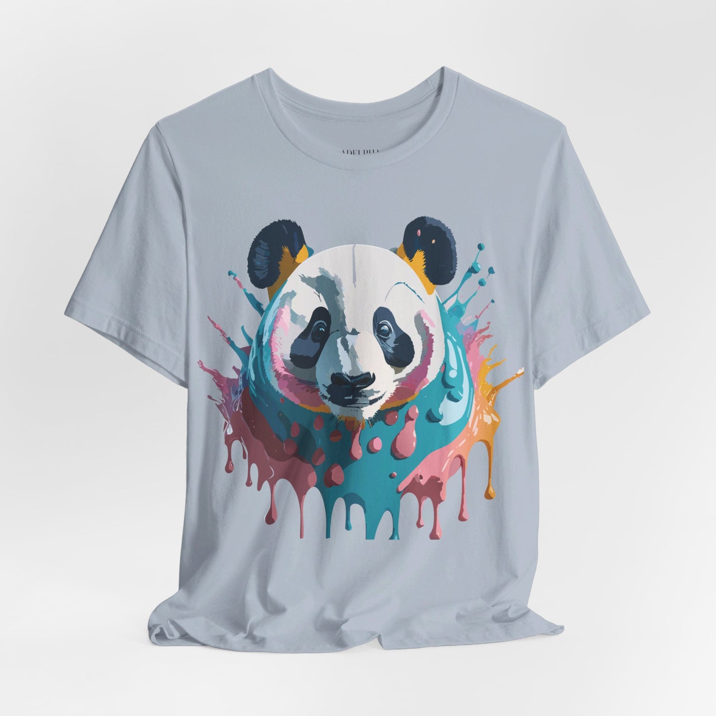 Natural Cotton Tee Shirt with Panda