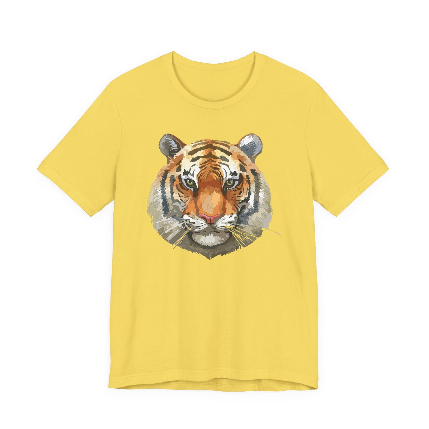 Wild Tiger Face Graphic T-Shirt Unisex Cotton Animal Design Wildlife Tee 1