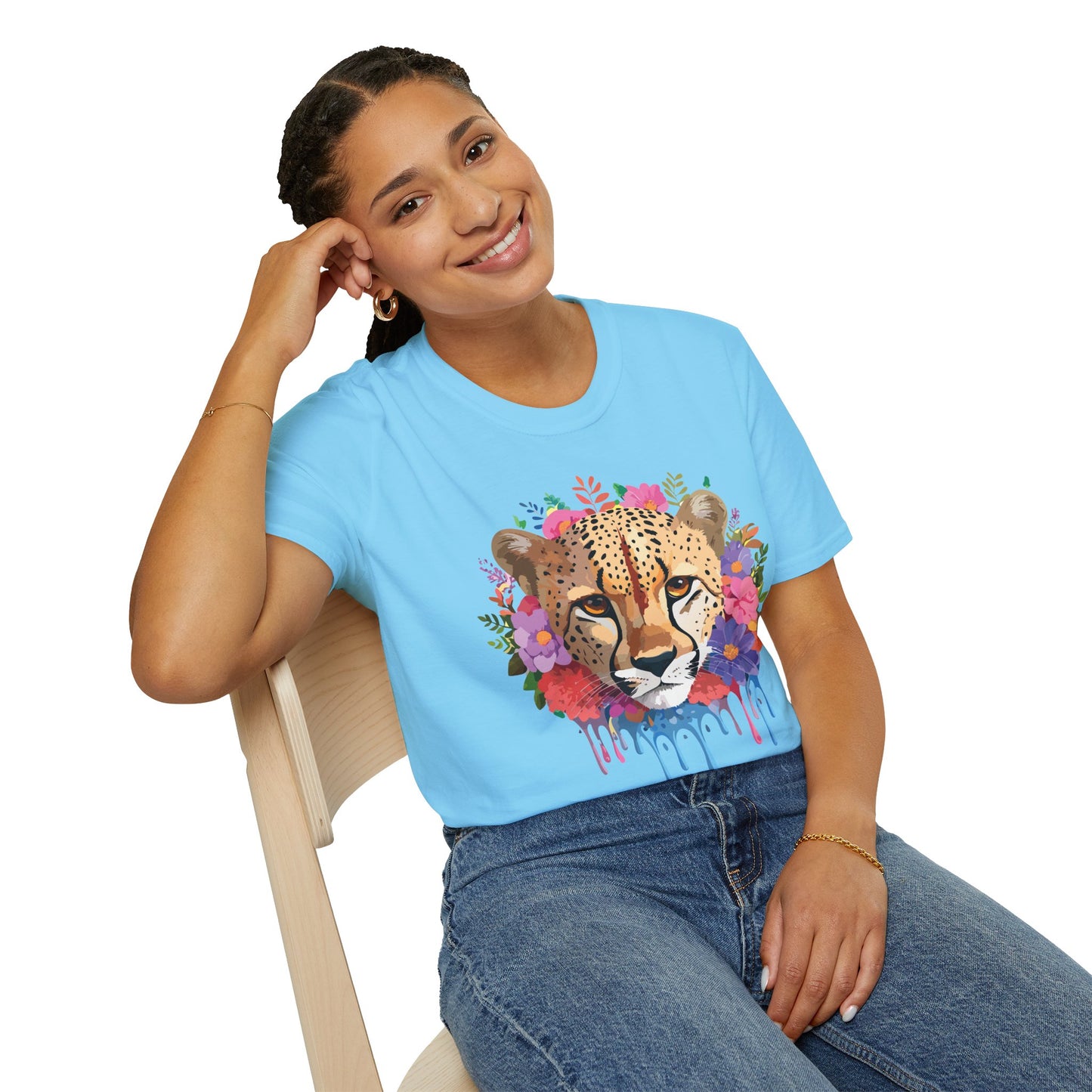 Cheetah Shirt, Shirt with Cheetah, Cheetah Tee, Shirt with Animals