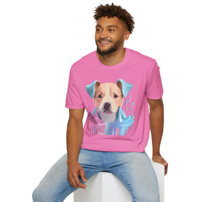 Dog Shirt Unisex Animal Tee Softstyle Gildan 64000 Cotton Tee