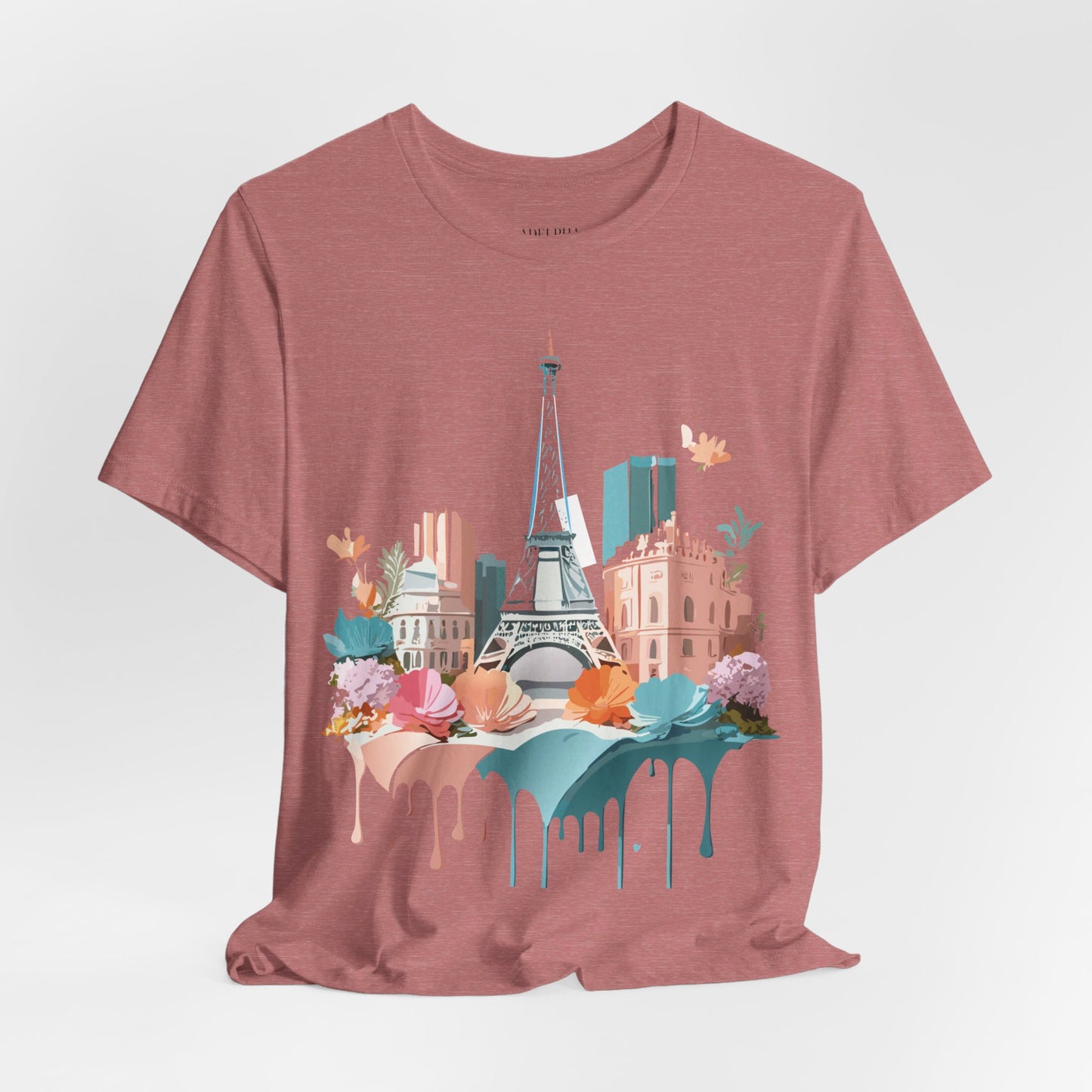 Natural Cotton Tee Shirt - Beautiful Places Collection - Paris