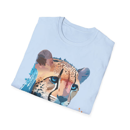 Cheetah Shirt Unisex Tee Softstyle Gildan 64000 100 Percent Ring Spun Cotton