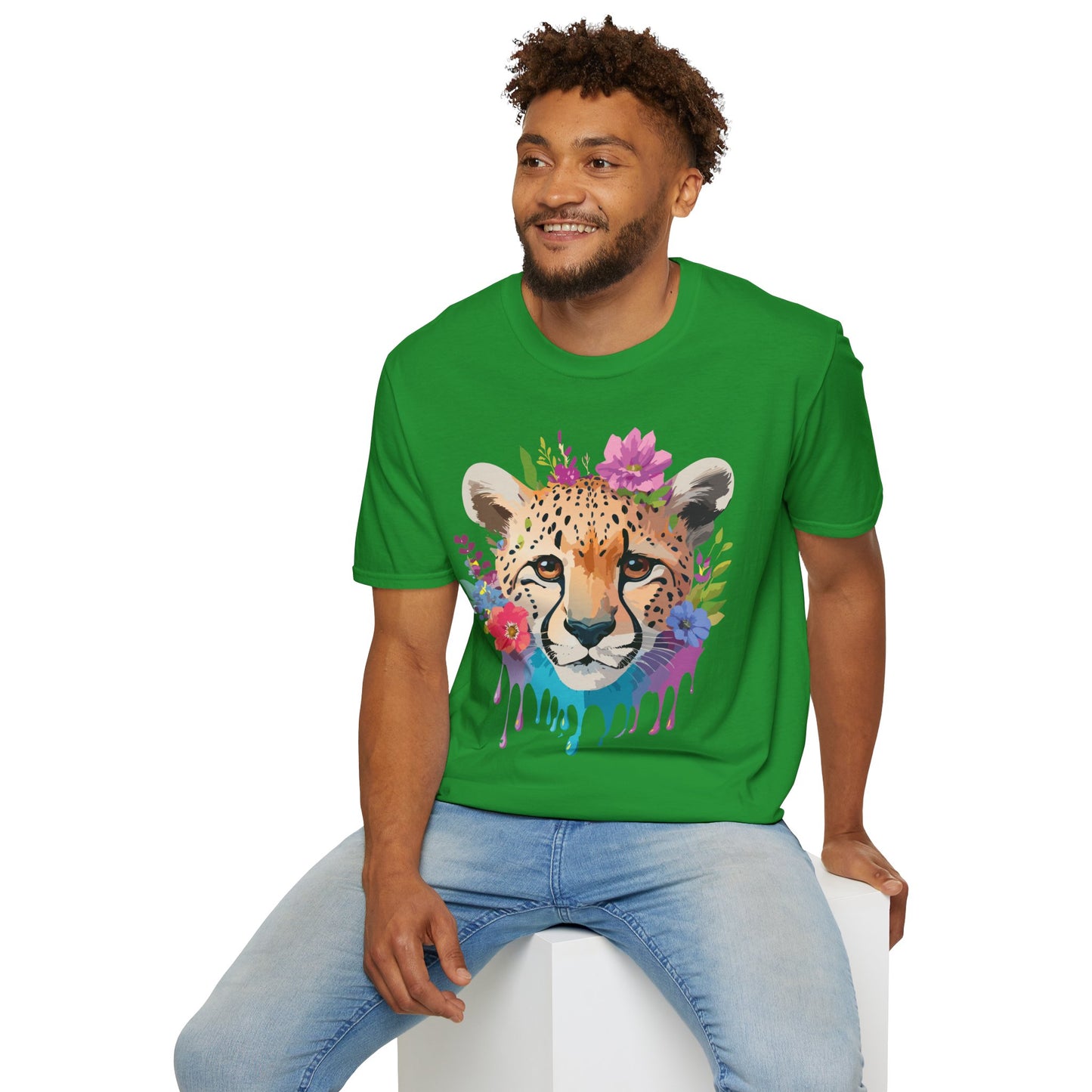 Cheetah Shirt, Shirt with Cheetah, Cheetah Tee, Shirt with Animals