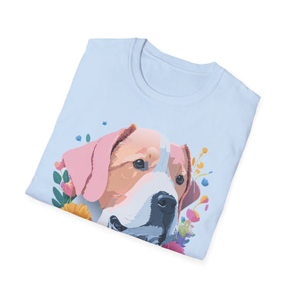 Dog Shirt Unisex Softstyle Cotton Tee 64000 Graphic Animal Print