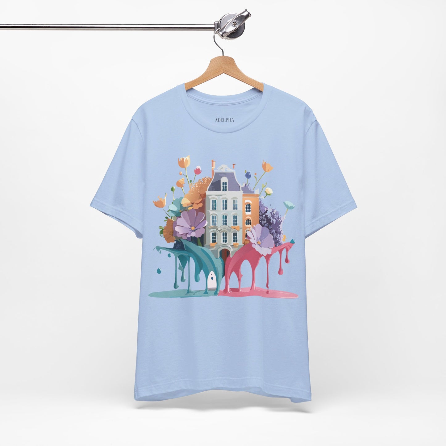 Natural Cotton Tee Shirt - Beautiful Places Collection - Amsterdam