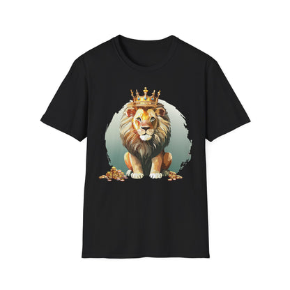 Unisex Lion Shirt Animal Tee Softstyle Gildan 64000 100 Percent Cotton Tee