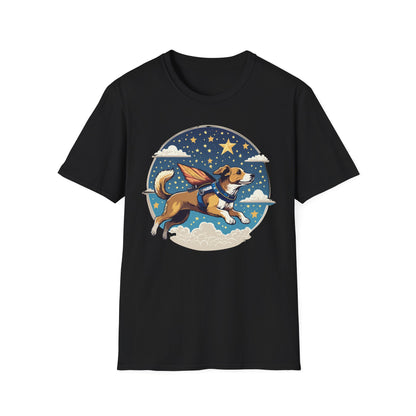 Dog Shirt Unisex Animal Print Tee Hundred Percent Cotton Softstyle Gildan 64000
