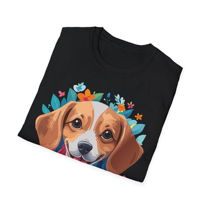 Unisex Dog Shirt Animal Tee Gildan Softstyle 64000 Cotton Tee