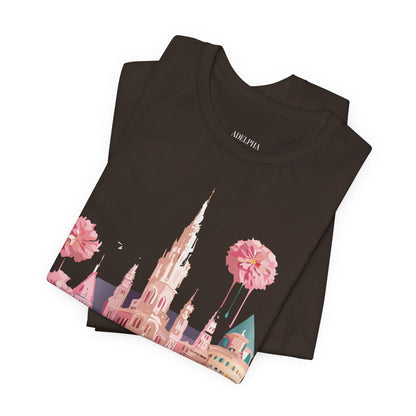 Natural Cotton Tee Shirt - Beautiful Places Collection - Vienna Printify