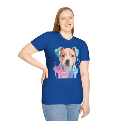 Dog Shirt Unisex Animal Tee Softstyle Gildan 64000 Cotton Tee