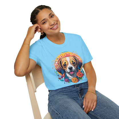 Dog Shirt Unisex Animal Tee Gildan 64000 Softstyle Ring Spun Cotton