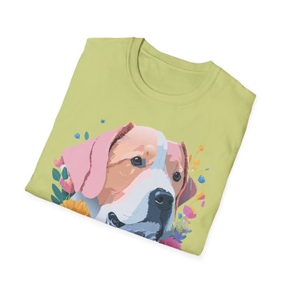 Dog Shirt Unisex Softstyle Cotton Tee 64000 Graphic Animal Print