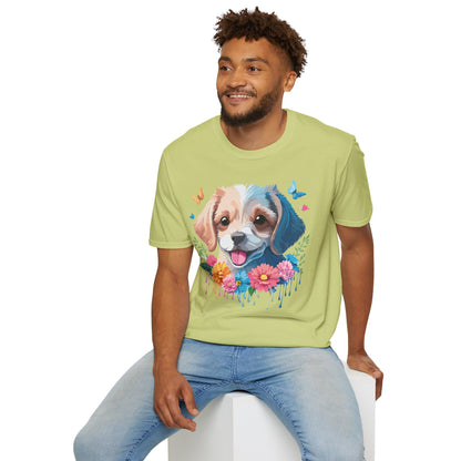 Dog Shirt Unisex Softstyle Tee Gildan 64000 100 Percent Ring Spun Cotton