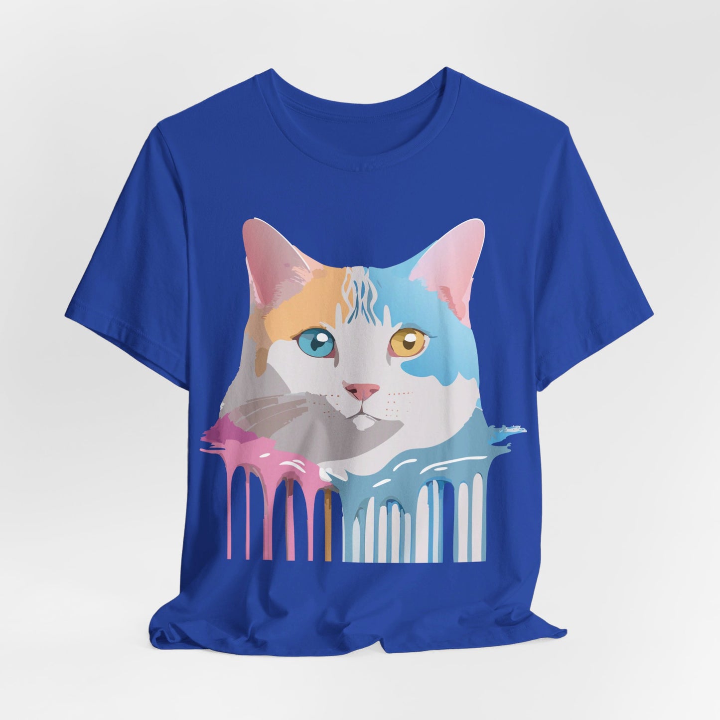 T-Shirt aus natürlicher Baumwolle mit Katze