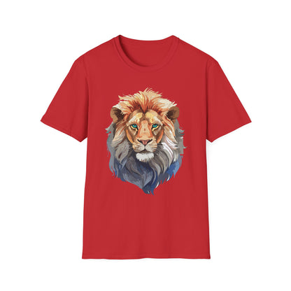 Lion Shirt Unisex Animal Tee Gildan Softstyle 64000 Cotton Tee