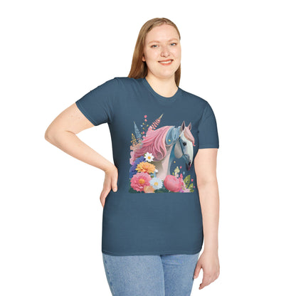 Horse Shirt Unisex Gildan Softstyle 64000 Cotton Tee With Animals
