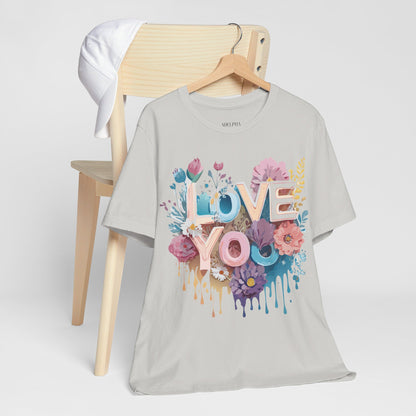 Natural Cotton Tee Shirt - Love story Collection Printify