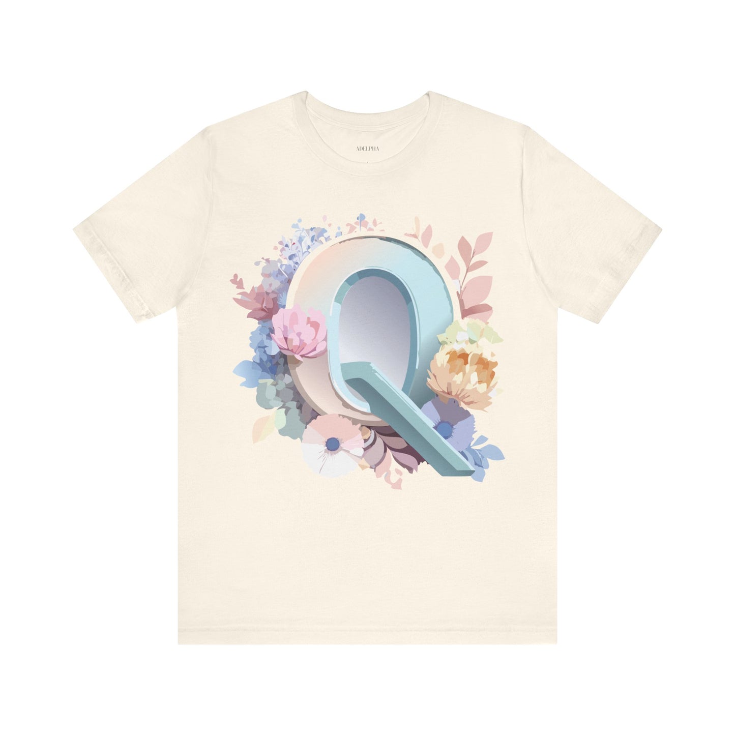 T-shirt en coton naturel - Collection Lettres - Q