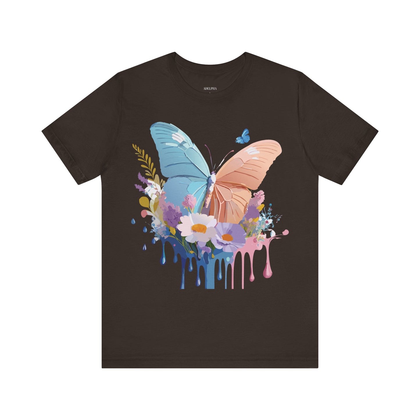 T-shirt en coton naturel avec papillon