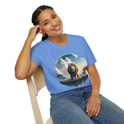Lion Shirt Unisex Animal Tee Gildan Softstyle 64000 One Hundred Percent Cotton