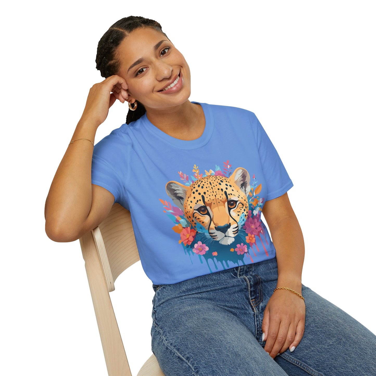 Cheetah Shirt, Shirt with Cheetah, Cheetah Tee, Shirt with Animals