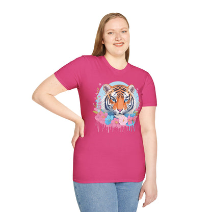 Tiger Shirt Unisex Softstyle T Shirt Gildan 64000 Animal Tee