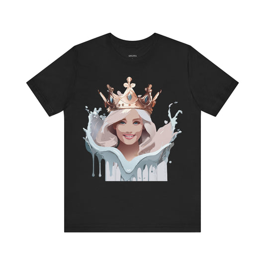 T-Shirt aus natürlicher Baumwolle – Queen Collection