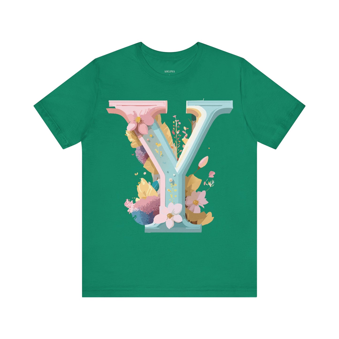 Natural Cotton Tee Shirt - Letters Collection - Y