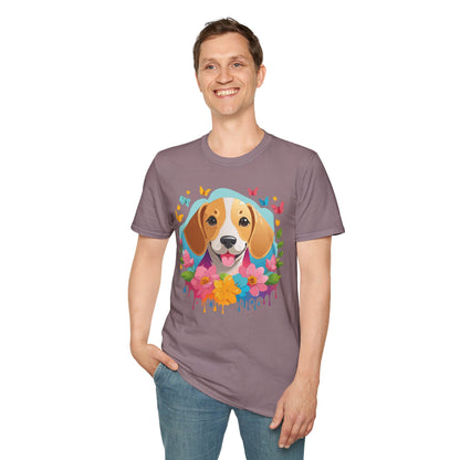 Dog Shirt Unisex Animal Tee Softstyle Cotton Comfort Everyday Wear