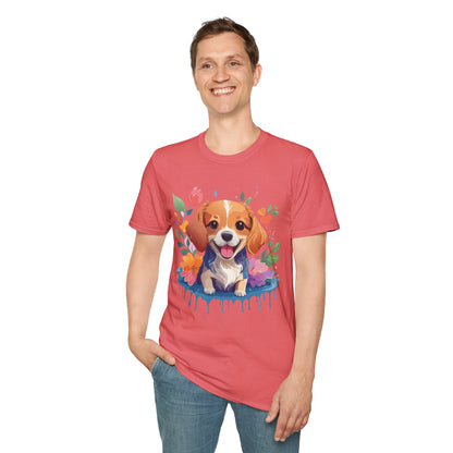 Dog Shirt Animal Print Tee Unisex Gildan Softstyle 64000 Cotton Tee