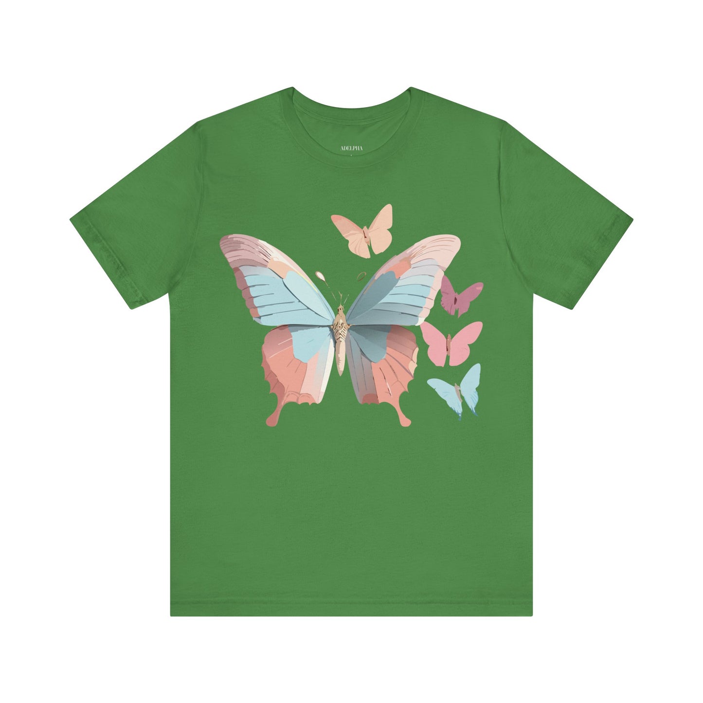 T-shirt en coton naturel avec papillon