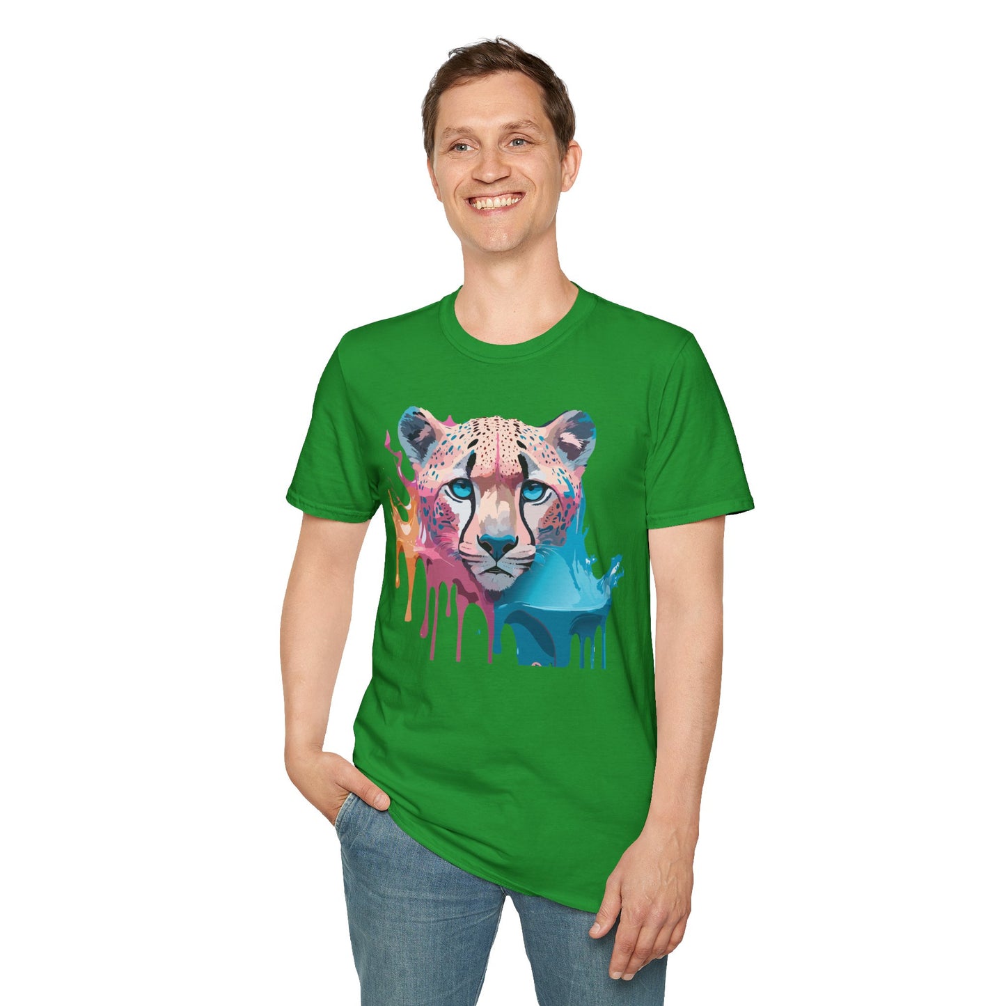 Cheetah Shirt, Shirt with Cheetah, Cheetah Tee, Shirt with Animals
