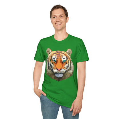 Tiger Shirt Unisex Animal Tee Gildan Softstyle 64000 Cotton Tee