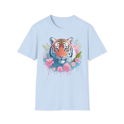Unisex Tiger Shirt Gildan Softstyle 64000 Cotton Tee Everyday Comfort