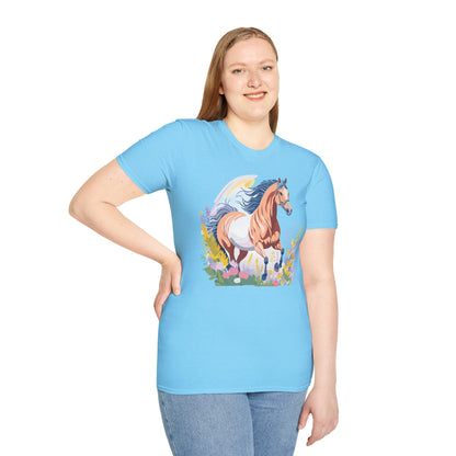 Horse Shirt Unisex Gildan Softstyle Tee 100 Ring Spun Cotton