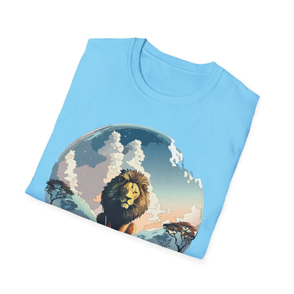 Lion Shirt Unisex Animal Tee Gildan Softstyle 64000 One Hundred Percent Cotton