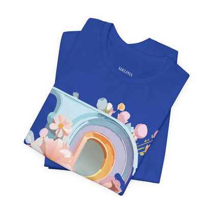 Natural Cotton Tee Shirt - Letters Collection - P Printify