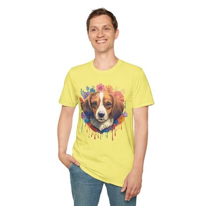 Unisex Dog Shirt Animal Print Tee Gildan Softstyle 64000 Cotton