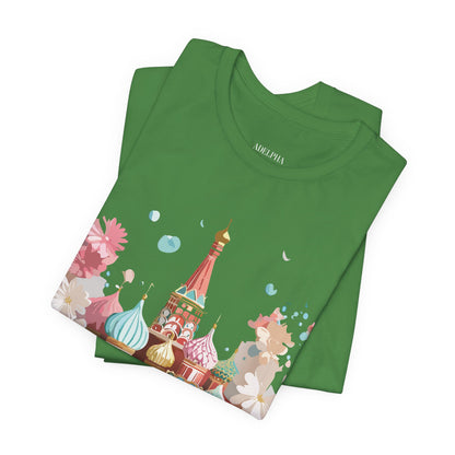 Natural Cotton Tee Shirt - Beautiful Places Collection - Moscow Printify