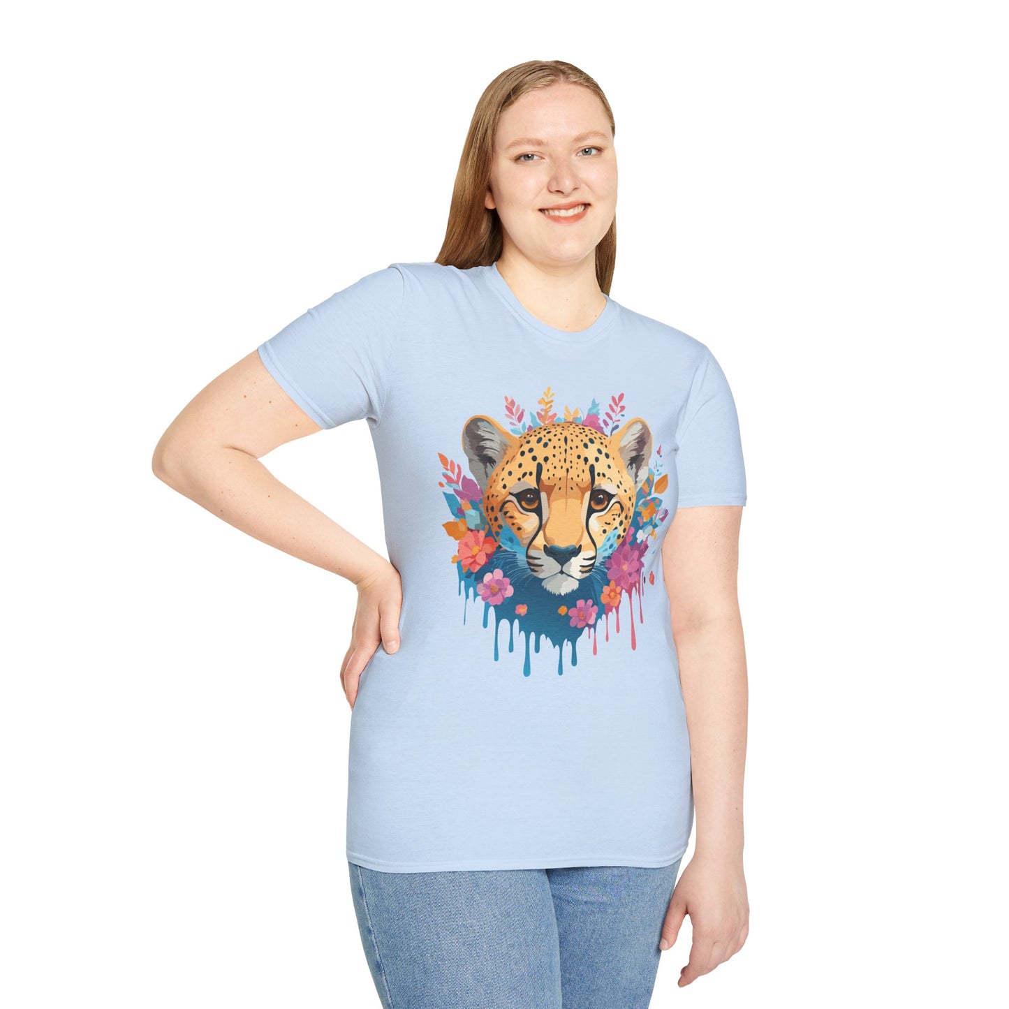 Cheetah Shirt, Shirt with Cheetah, Cheetah Tee, Shirt with Animals