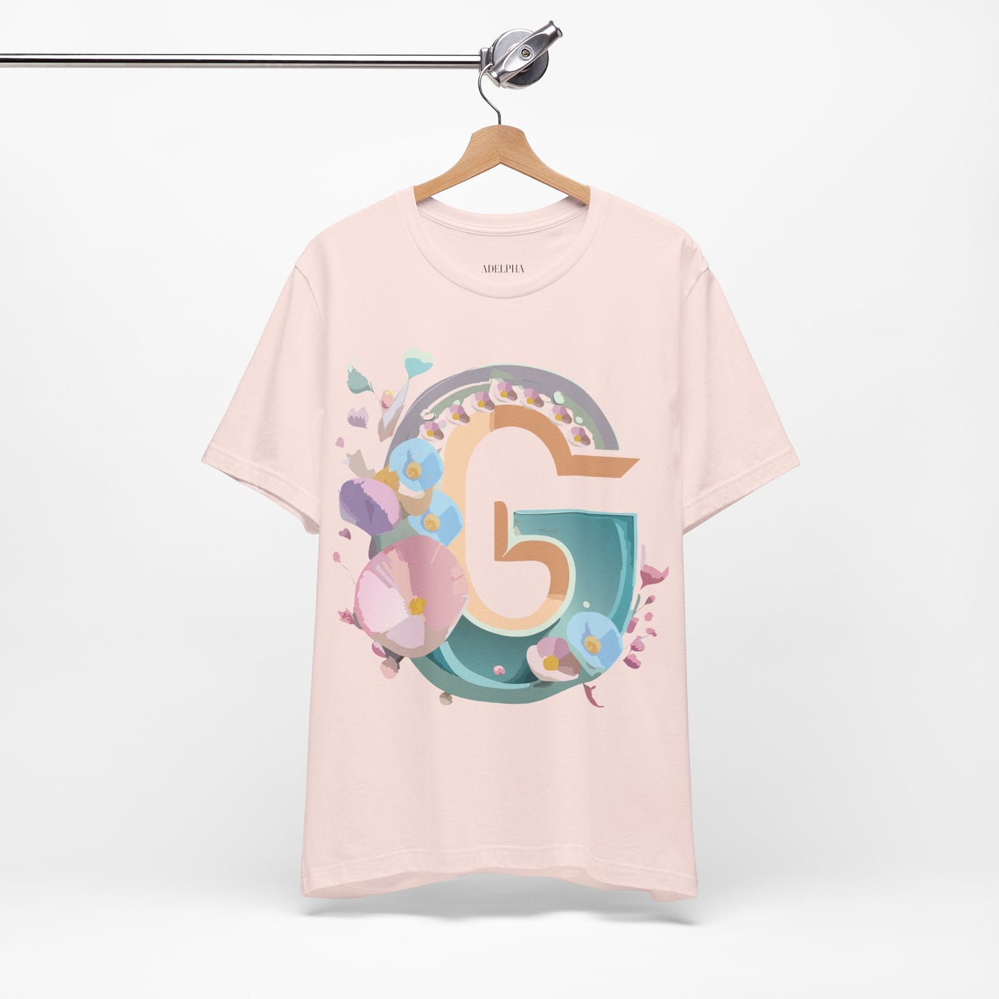 Natural Cotton Tee Shirt - Letters Collection - G