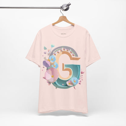 Natural Cotton Tee Shirt - Letters Collection - G Printify