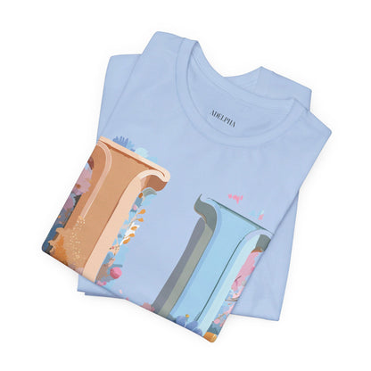 Natural Cotton Tee Shirt - Letters Collection - U Printify